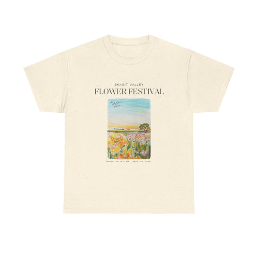 Skagit Valley Flower Festival T-Shirt in Natural